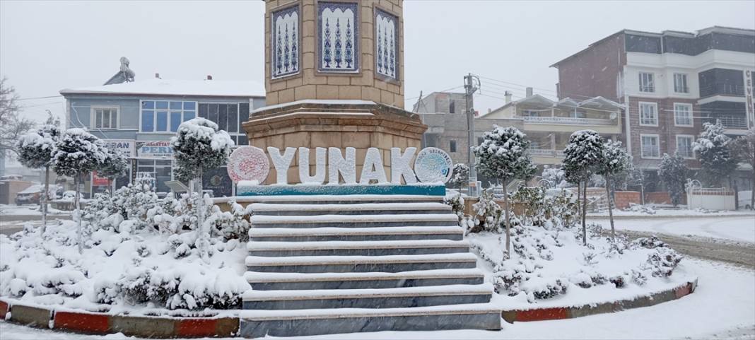 Konya’da çiçek açan ağaçları beyaz örtü kapladı 1